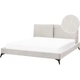 Beliani Polsterbett 180 x 200 cm Hellbeige