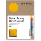 SCHLAFGUT Kissenbezug 80x80 cm | yellow-deep Woven Satin Bettwäsche