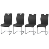 Hti-Living HTI-Living, Stühle, Esszimmerstuhl 4er Set Schwarz Nelly