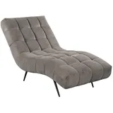 Mid.you Relaxliege Serio, Grau, Metall, 1-Sitzer, 79x88x165 cm, Wohnzimmer, Sessel, Relaxliegen