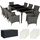Tectake Monaco Set 9-tlg. grau