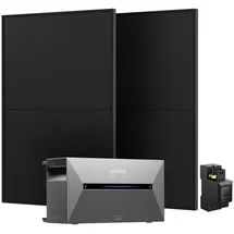 Anker SOLIX Solarbank 2 E1600 Pro + 2 x 450W Bifaziale Solarmodule + Smarter Zähler