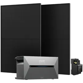 Anker SOLIX Solarbank 2 E1600 Pro + 2 x 450W Bifaziale Solarmodule + Smarter Zähler