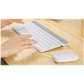 Logitech MK470 Slim Wireless Combo IT Set grauweiß