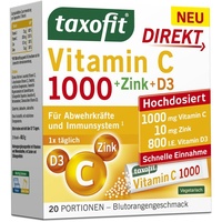 taxofit Vitamin C 1000 + Zink+ D3 Direkt Granulat