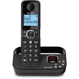 Alcatel F860 Voice - Schnurloses DECT-Telefon mit Anrufbeantworter, Telefon mit Anrufschutz, Freisprechfunktion, 2 Direktwahltasten, VIP-Funktion