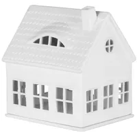 räder Teelichthalter Gaubenhaus Porzellan Weiß