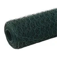 vidaXL Maschendraht Stahl mit PVC-Beschichtung 25×1,2 m Grün