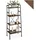 Tectake tectake® Leiterregal, Industrial Style, mit 4 Ebenen, inklusive Kippschutz, 61,5 x 36,5 x 150cm