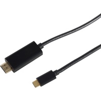 S-Conn 10-57045 Videokabel-Adapter 3 m, HDMI A (Standard) USB C Stecker,