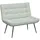 vidaXL Sitzbank Hellgrau 110 x 74 x 84 cm