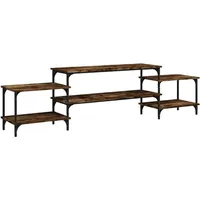 Furnicato TV-Schrank Räuchereiche 197x35x52 cm Holzwerkstoff