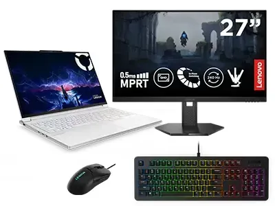 Lenovo Legion 7i 16 + Legion 27Q-10 Monitor, Legion Keyboard & Legion Mouse Intel® Core Ultra 9 275HX Prozessor E-Kerne bis zu 4,60 GHz P-Kerne bis zu 5,40 GHz, Windows 11 Home 64, 1 TB SSD M.2 2242 PCIe 4.0 TLC