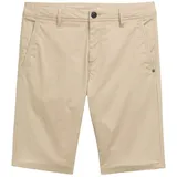 Tom Tailor Chinoshorts Sommerhose im Four-Pocket Style Beige Triangle Print Normaler Bund Reißverschluss W 38
