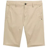 Tom Tailor Chinoshorts Sommerhose im Four-Pocket Style Beige Triangle Print Normaler Bund Reißverschluss W 38
