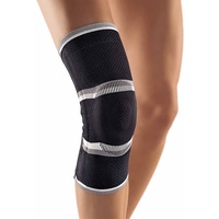 Bort StabiloGen® Eco Kniegelenk Bandage Knie Gelenk Stütze Silikonpelotte, schwarz, XL Plus