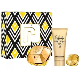Paco Rabanne Lady Million Eau de Parfum 80 ml + Body Lotion 100 ml + Eau de Parfum 5 ml Geschenkset