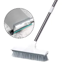 SWETHAW 2 in 1 Bodenscheuerbürste, langem Griff Schrubber mit