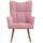 vidaXL Relaxsessel Rosa Samt