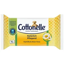 Cottonelle Feuchtes Toilettenpapier Natürlich Pflegend 42 Tücher