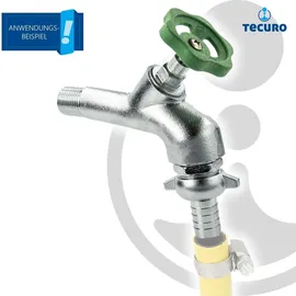 tecuro Auslaufventil 1/2 Zoll silberfarben