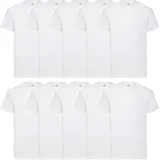 10er Pack Fruit of the Loom Valueweight T-Shirt, white, 2XL