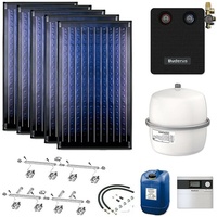 Buderus Solaranlage Logaplus S97 - 5 Kollektoren (11,85m2) SKN4.0-s - KS0110/2 SC20/2 - Aufdachmontage - 7739603253S