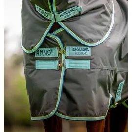 Horseware Amigo Hero Ripstop Plus 200g Turnout Decke 600D Medium Shadow/Blue Haze & Navy, Größe: 5'6