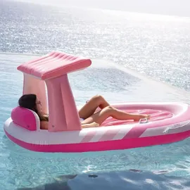 Intex Pink Paradise Boat (244x97x114cm) mit Haltegriffen und Getränkehaltern
