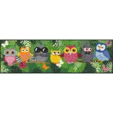SALONLOEWE Fußmatte Dschungeleulen 030x100 Schuhparkplatz