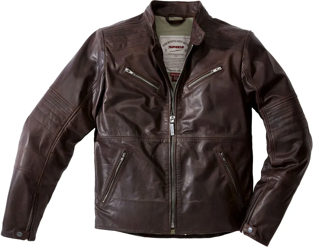 Spidi Garage, veste en cuir - Marron - 56