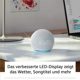 Amazon Echo Dot 5. Generation mit Uhr blaugrau