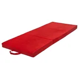 Velinda Klappmatratze Faltmatratze Gästebett Campingmatratze Reisematratze 80x200x10cm (Farbe: rot)