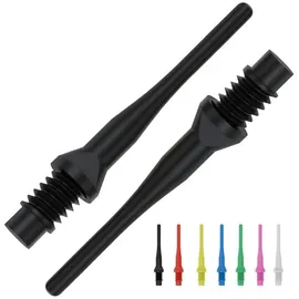 BULL'S Tufflex Soft Tips 6mm 2BA Schwarz 1000 Stück