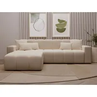 GrainGold Ecksofa L-Form Links Nork - Moderne Ecksofa, Wohnzimmer Ecksofa - Eckcouch Beige (Komodo 11) - Beige