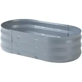 casa.pro Pflanzbeet Alfedena oval 90 x 25 x 50 cm