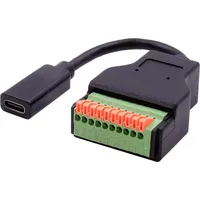 Exsys GmbH Kabel-Adapter USB-C Buchse zu 10-pin Terminal Block