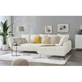 bobb Eckcouch Webstoff 3-Sitzer Beige
