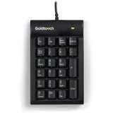 Bakker Elkhuizen Goldtouch USB Numerisch (DE, Kabelgebunden), Tastatur, Schwarz