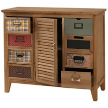 Mendler Apothekerkommode 80 x 91 x 40 cm Braun