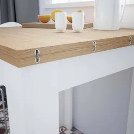 Dmora Newark 67 x 79 x 67 cm weiß/eiche