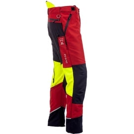 KOX Schnittschutzhose Duro 3.0 Rot/Gelb Gr. 50