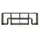 Costway TV-Lowboard 3850 cm Grau Holz