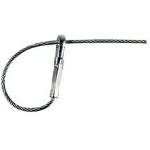 Fischer Drahtseilset mit Öse WIS Ø2/2m Set, Leichtes Handling, Montage ohne Werkzeug, stufenlose Längenverstellung, 10 Stück