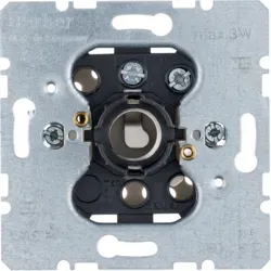 Berker 513102, Metall, Kunststoff, Metallisch, E14, 3 W