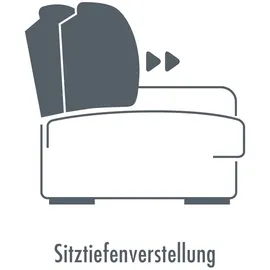 die planbar Ecksofa MP-IN17041 L-Form«, Sitztiefenverstellung, optional mit Kopfteilverstellung & Bettfunktion grau