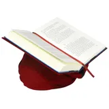Klein & More Buchstütze Leselotte rot Lesekissen für bequemes Lesen, Baumwolle
