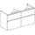 Geberit Waschtischunterschrank 4 Schubladen 118,4 x 61,5 x 47,6 cm Sandgrau