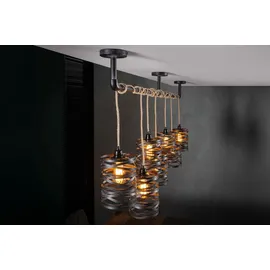 KAWOLA Hängeleuchte ALMAS Hängelampe 7-flammig Metall schwarz