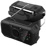 Infactory Kurbelradio schwarz